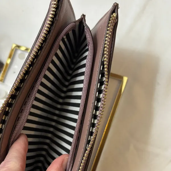 Kate Spade Mauve Leather Wristlet - Image 5