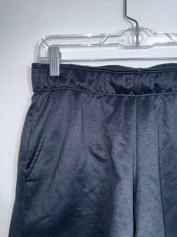 Nike Dri Fit Sweat Shorts Black Logo Waistband Mid-rise Athleisure - Image 2