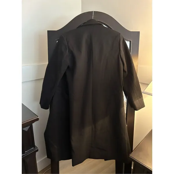 NEW Long Sleeve Overcoat Career Pea Coat M NO BELT - Image 3