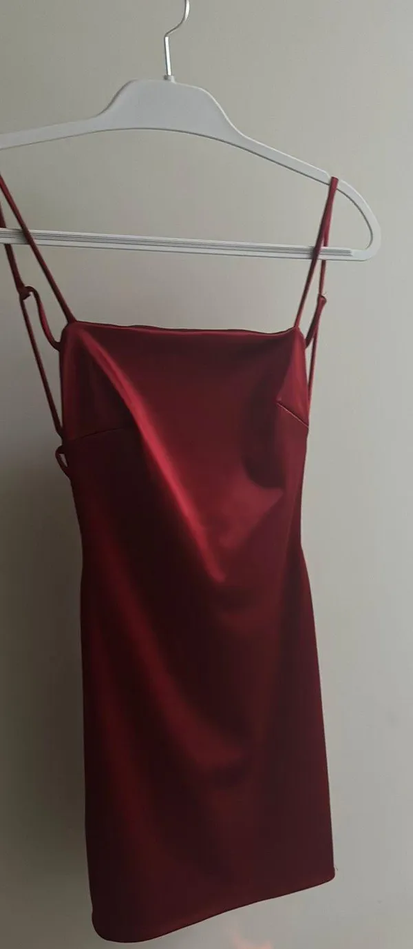 Windsor Red Mini Dress - Image 2