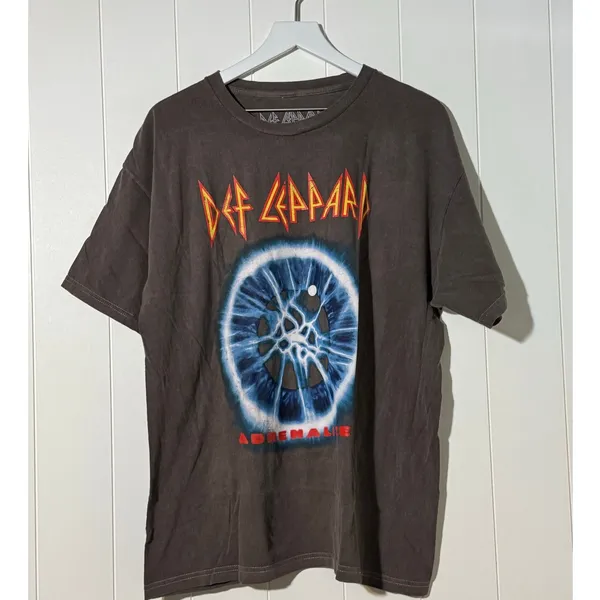 Def Leppard Large Adrenalize Graphic Tee 100% Cotton Album Art Band Shirt - Image 2