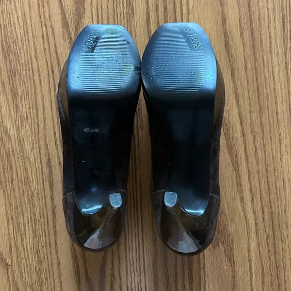 Guess Brown Suede Heels - Image 3