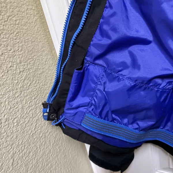 The North Face Womens XS Black‎ Blue Hooded Ski Shell Jacket Powder Skirt - Image 10