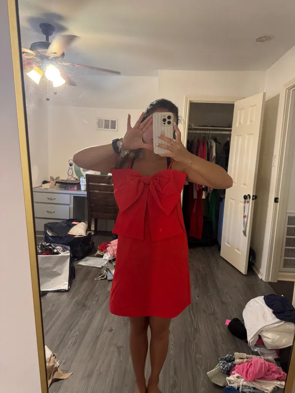 Boutique Red Mini Dress - Image 2