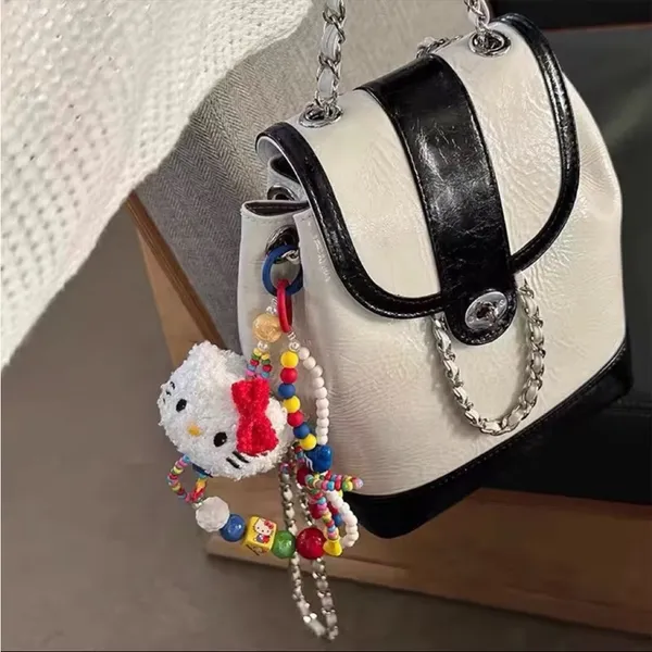 Sanrio Hello Kitty Colorful Beaded Bag Charm Bag Chain Accessory - Image 2