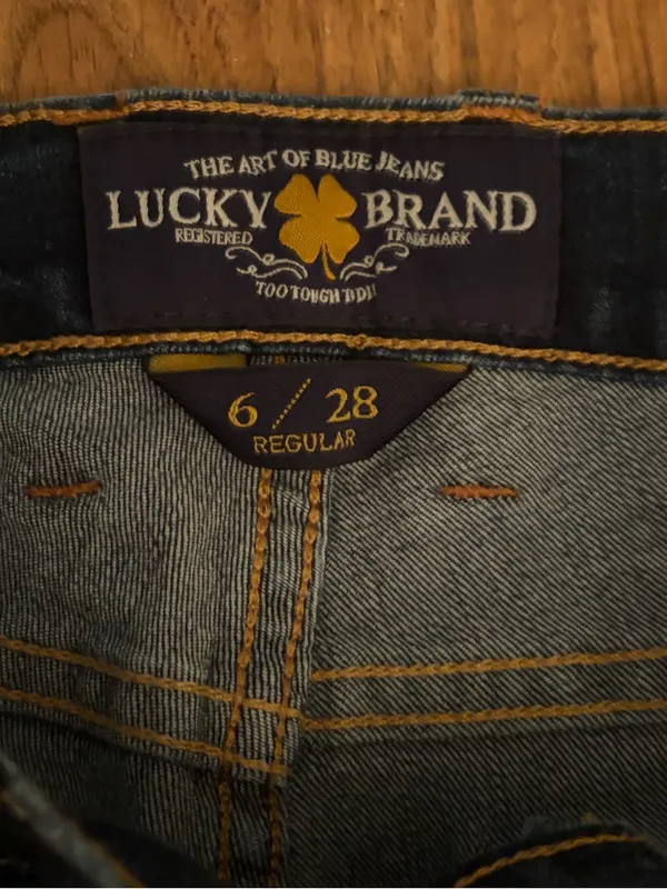Lucky Brand Sofia Boot Jeans Size 28 6R Dark Wash Bootcut Stretch Denim - Image 6