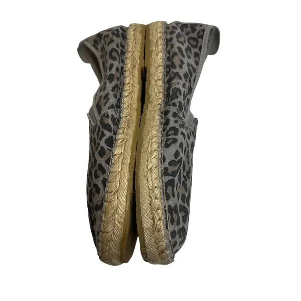 Free people canyon panther gray leopard‎ print slip on espadrille shoes Sz 39 - Image 3