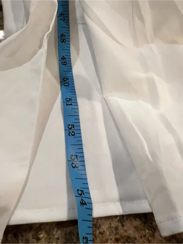 BTFBM White Cutout Maxi Dress Size Large Slit Pockets Adjustable Straps NWT - Image 13