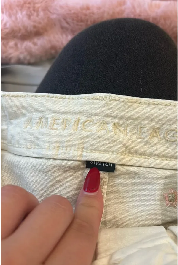 American Eagle Cargo Jean Shorts Stretch - Image 5