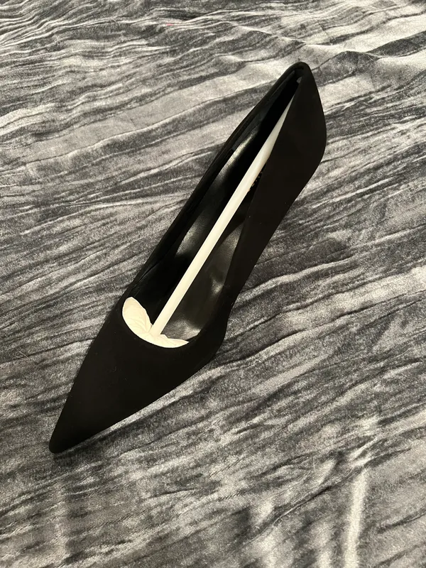 Good American suede heels Size 9 - Image 5