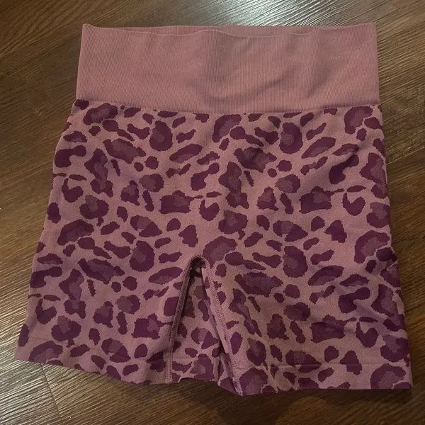 Purple Leopard Workout Set Size M - Image 2
