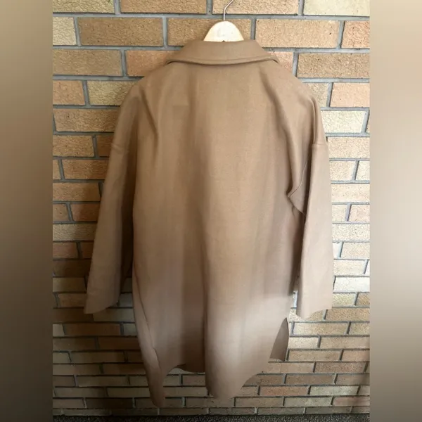 NWT Sadie And Sage All Along Coat Camel Size Large Oversized Normcore Academia - Image 7