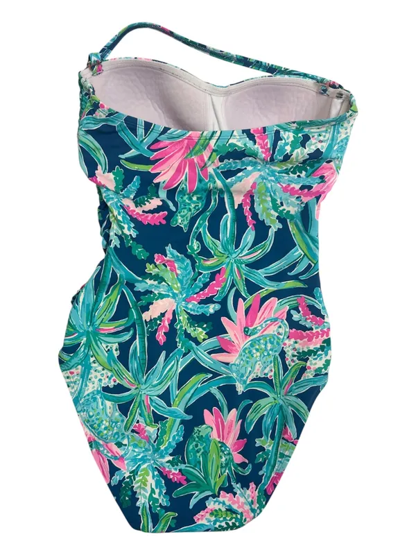 Lilly Pulitzer Flamenco Strapless One-Piece Swimsuit - Tropical Pattern Size 6 - Image 5