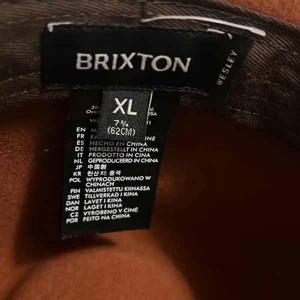 ✨BRIXTON WESLEY PACKABLE BROWN FEDORA✨ Brown Size XL - Image 10