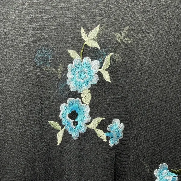 Karen Kane Sheer Mesh Floral Top Women's Small Fairy Coquette Festival Indie Y2K - Image 9
