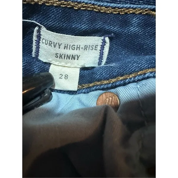 Madewell Curvy‎ High Rise Skinny Sz 28 - Image 6