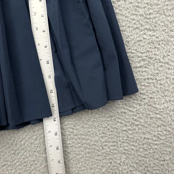 Lululemon High Rise Pleated Tennis Skirt Skort True Navy Athletic Women's 10 - Image 9