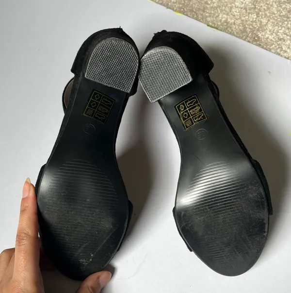 Black Suede Heels - Image 3