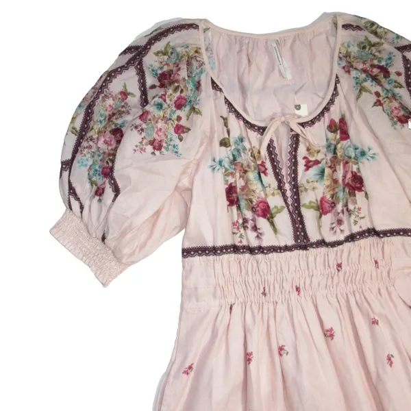 NWT by Anthropologie Somerset Maxi in Creme Floral Puff-Sleeve Edition Dress S - Image 6