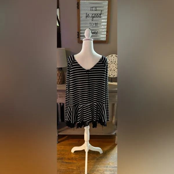 We The Free Tangerine Striped Tee - Image 6