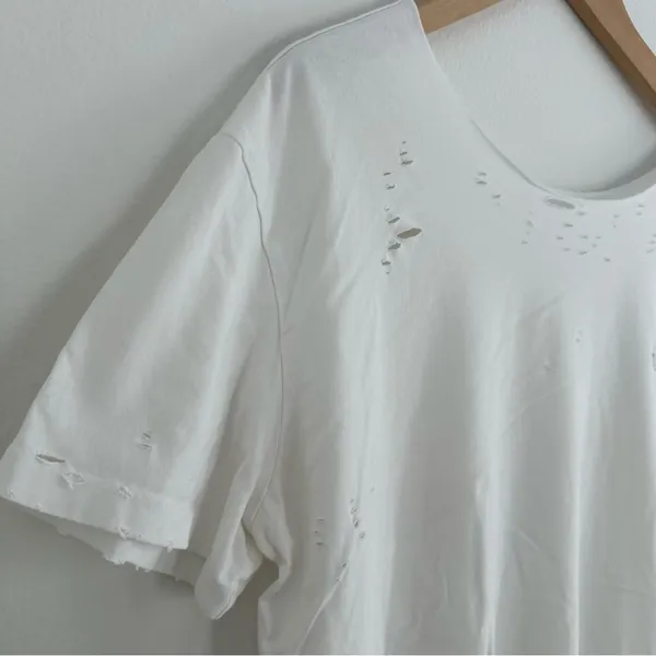 Polo Ralph Lauren Destroyed Off-the-Shoulder Tee - Image 3