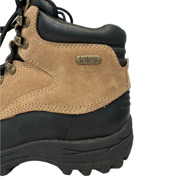 Totes‎ Liby High Top Lace Winter Boots Sz 8 Tan - Image 7