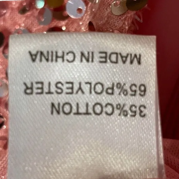 Giffniseti Pink‎ One Shoulder Sequin Fringe High Slit Formal Gown Dress Size M - Image 8