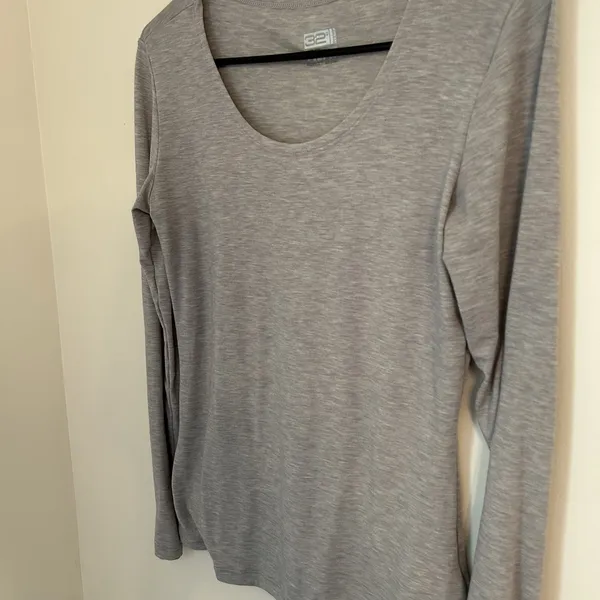 32 Degrees Heat Long Sleeve Thin Gray Shirt Size Large outdoor layer camping - Image 3