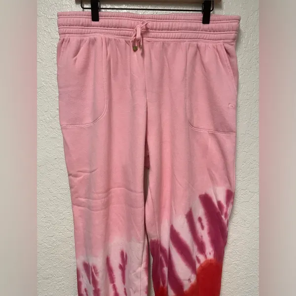 Cabana by Crown & Ivy Pink Tie Dye Joggers - Image 8