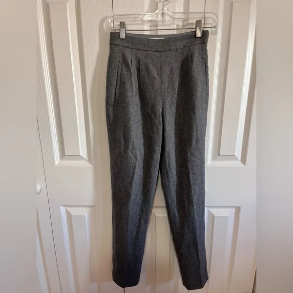 Babaton Cohen Pant Wool Cashmere Grey Size 0 - Image 2