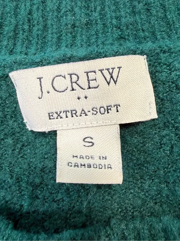 J. Crew Wool Blend Green Crewneck Sweater - Image 5