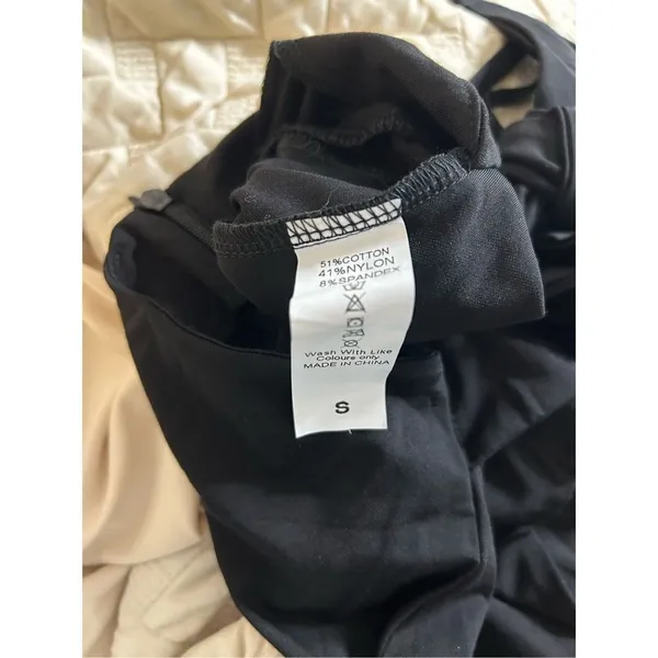 NEW Jumpsuit Open back adjustable Strap Small Black - Image 3