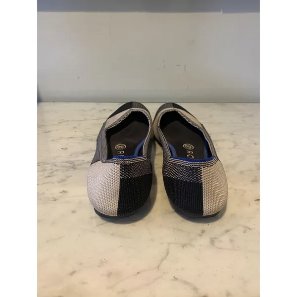 Rothy's The Flat Shoes Womens Size 6.5 Multicolor Knit Ballet Flats Washable - Image 3