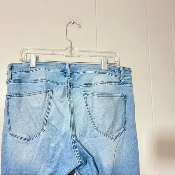 Vigoss Thompson Tomboy Boyfriend Jeans Womens 31 Distressed Light Wash - Image 8