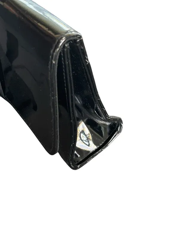 Dior Beaute Black Patent Leather Cosmetic Pouch Parfum Clutch - Image 3