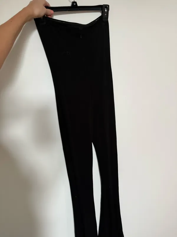 Black Edikted Jumpsuit Strapless Flare Pants - Image 5
