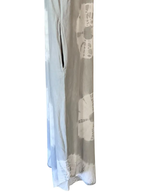 Three Birds Nest Cotton Light Grey Tie Dye Flowy Jumpsuit - Image 11