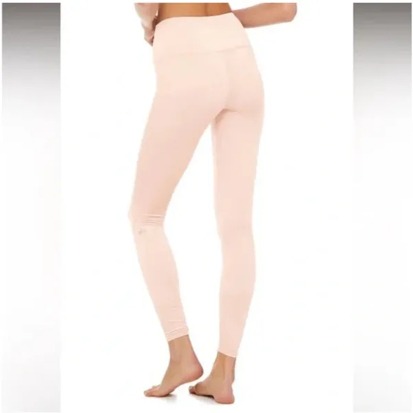 ALO YOGA Pink‎ Nectar Velvet Velour Leggings Size Large Y2K - Image 2