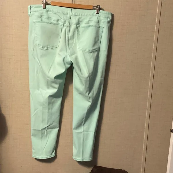 STYLUS Mint Ankle Jeans for Women Green Size 16 - Image 2