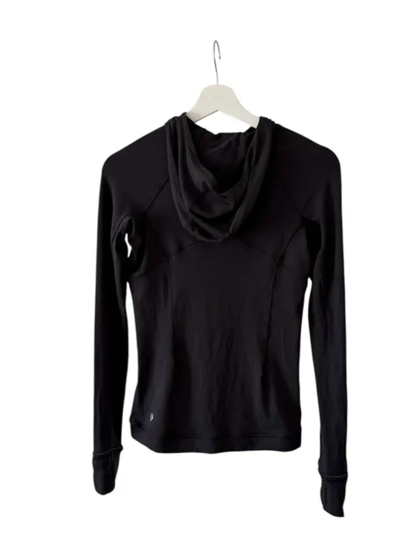 Lululemon Its Rulu Run Long Sleeve Hoodie Black 4 - Image 3