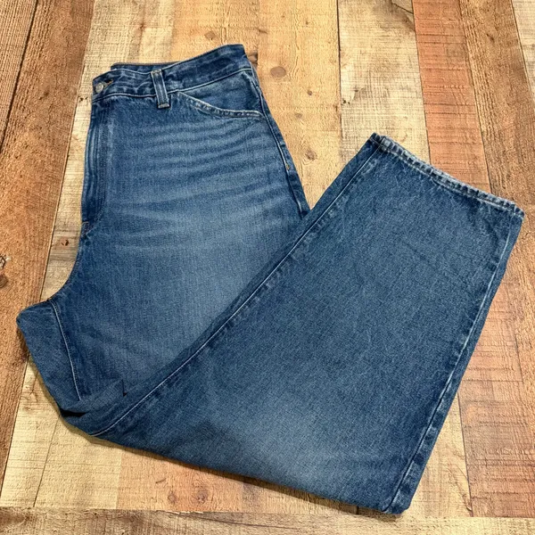 Madewell Women's Medium Denim The Curvy Balloon Jeans Sz 32 Horseshoe Streetwear - Image 2