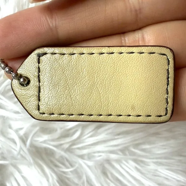1.5" y2k COACH Fob Bag Charm Hang tag Hangtag - Image 2