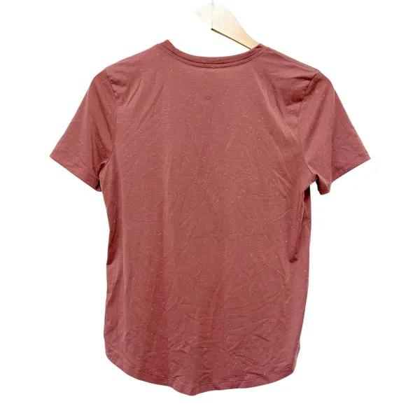 Lululemon Speckled Mauve Short Sleeve T Shirt Sz 4 - Image 4