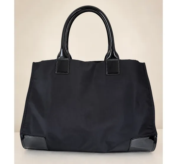 Tory Burch Ella Black Nylon Tote - Image 18