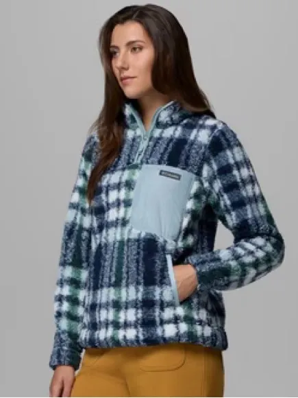 💙Columbia So Soft West Bend 1/4 Zip Fleece Pullover Plaid Jacket💙 ~medium 🆕 - Image 16