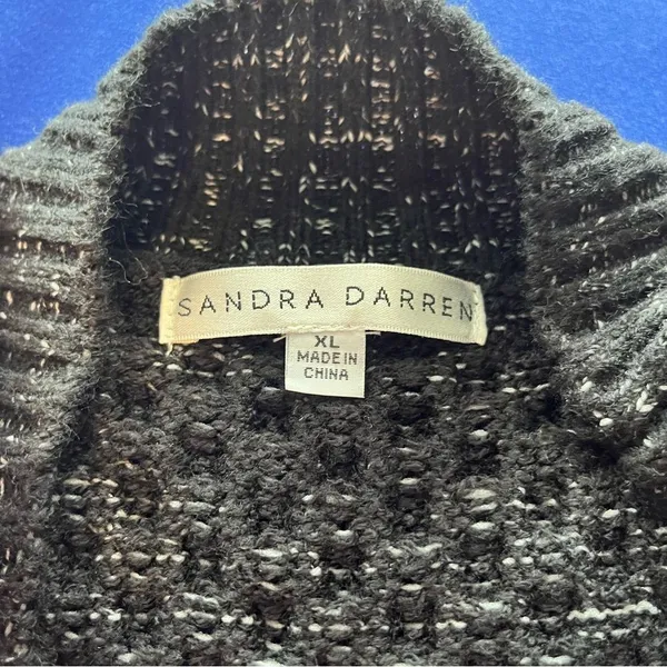 NEW Black & White Sweater Dress XL‎ - Sandra Darren NWT - Image 6