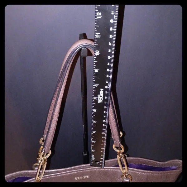 Coach Madison Phoebe Shoulder Bag Womens Large Brown Leather Tote 26225 - Image 5