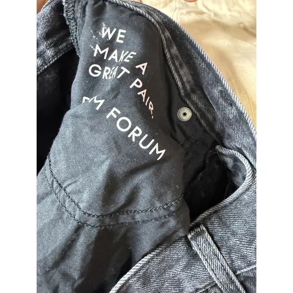 Denim Forum The '90s Iggy Lo-Rise Baggy Jeans in Washed Black Size 26 - Image 11