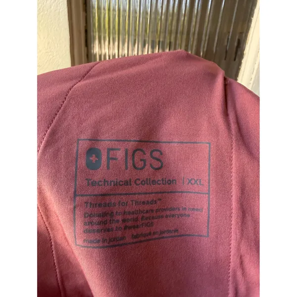 FIGS Dowa Relaxed Straight Leg Scrub Pants Mauve Pink Size XXL NEW - Image 3