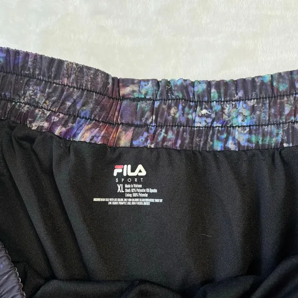 Fila Sport Black Cosmic Athletic Shorts Lined XL women - Image 4